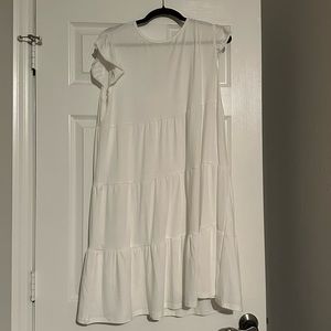 White Ruffle Sundress